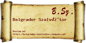 Belgrader Szalvátor névjegykártya